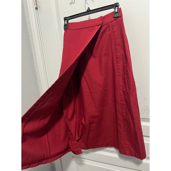 Vintage red wrap skirt - Picture 2 of 5